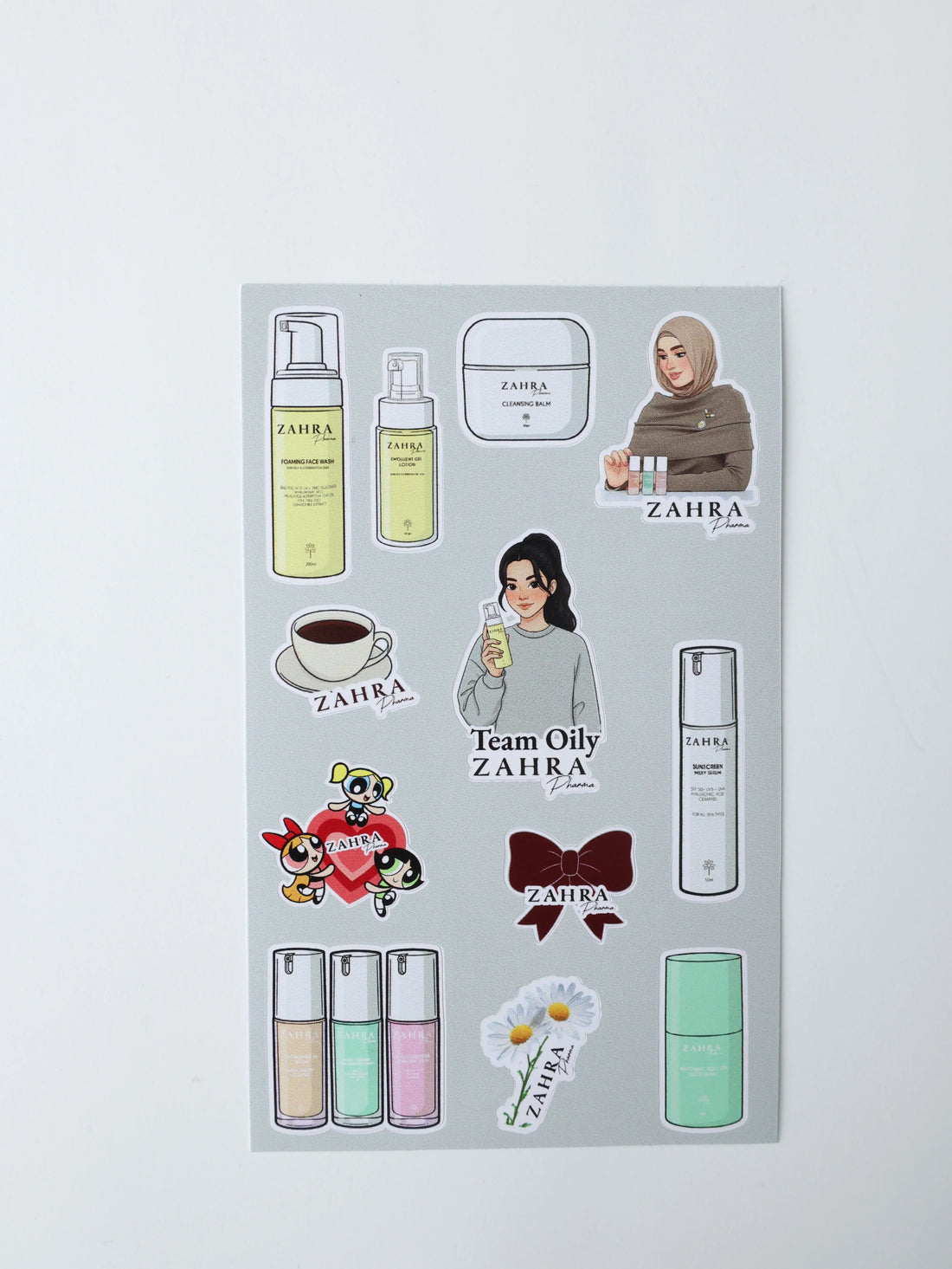 Sticker for team oily skin