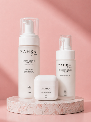 Hydrating Foamy cleanser &Emollient Repair Cream &Cleansing Balm