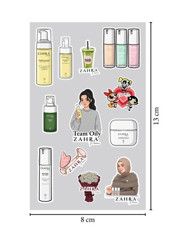 Sticker for team oily skin