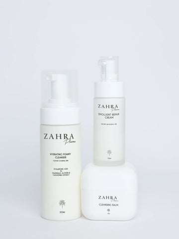 Hydrating Foamy cleanser &Emollient Repair Cream &Cleansing Balm